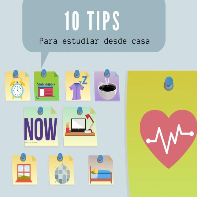 10 Tips para estudiar desde casa de forma saludable. Escuela de Innovación Profesional AEG. FP. Formación Profesional textil, administración, informática y marketing.